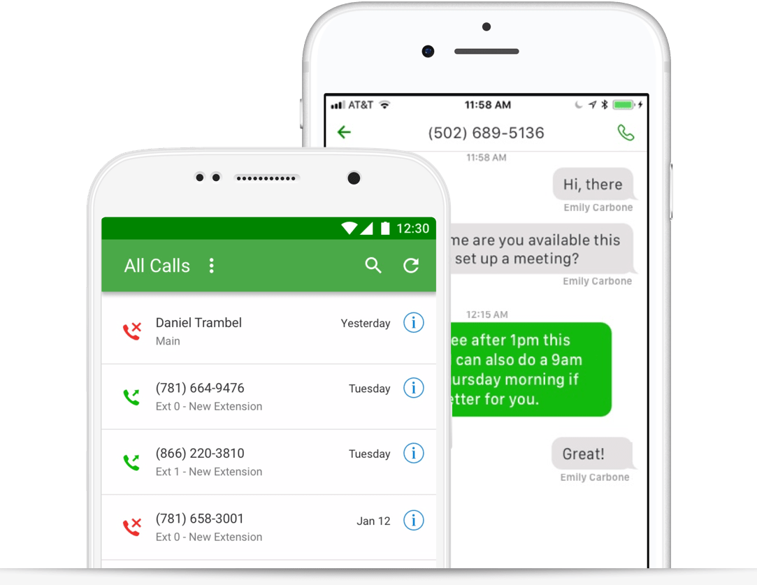 Grasshopper mobile app user interface.