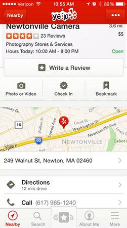 Yelp mobile