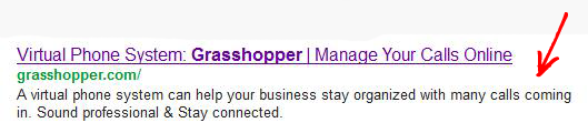 Grasshopper SERP Listing