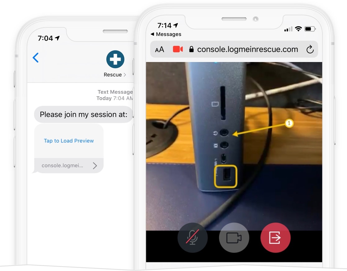 Secure Service Sessions with Rescue Live Lens